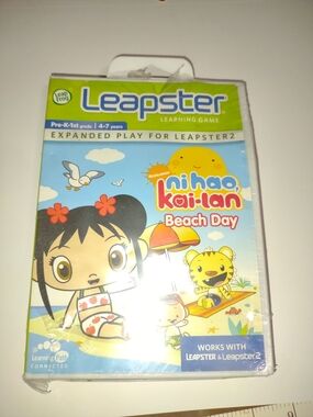 Sealed NEW Leapster Ni Hao Kai-Lan Beach Day Learning Game -